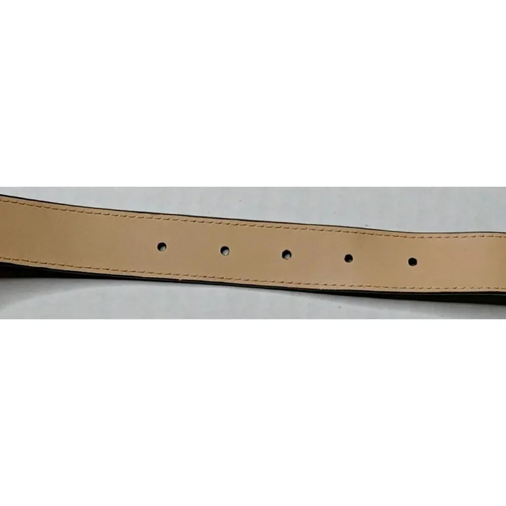 Talbots Quilted Leather Belt L